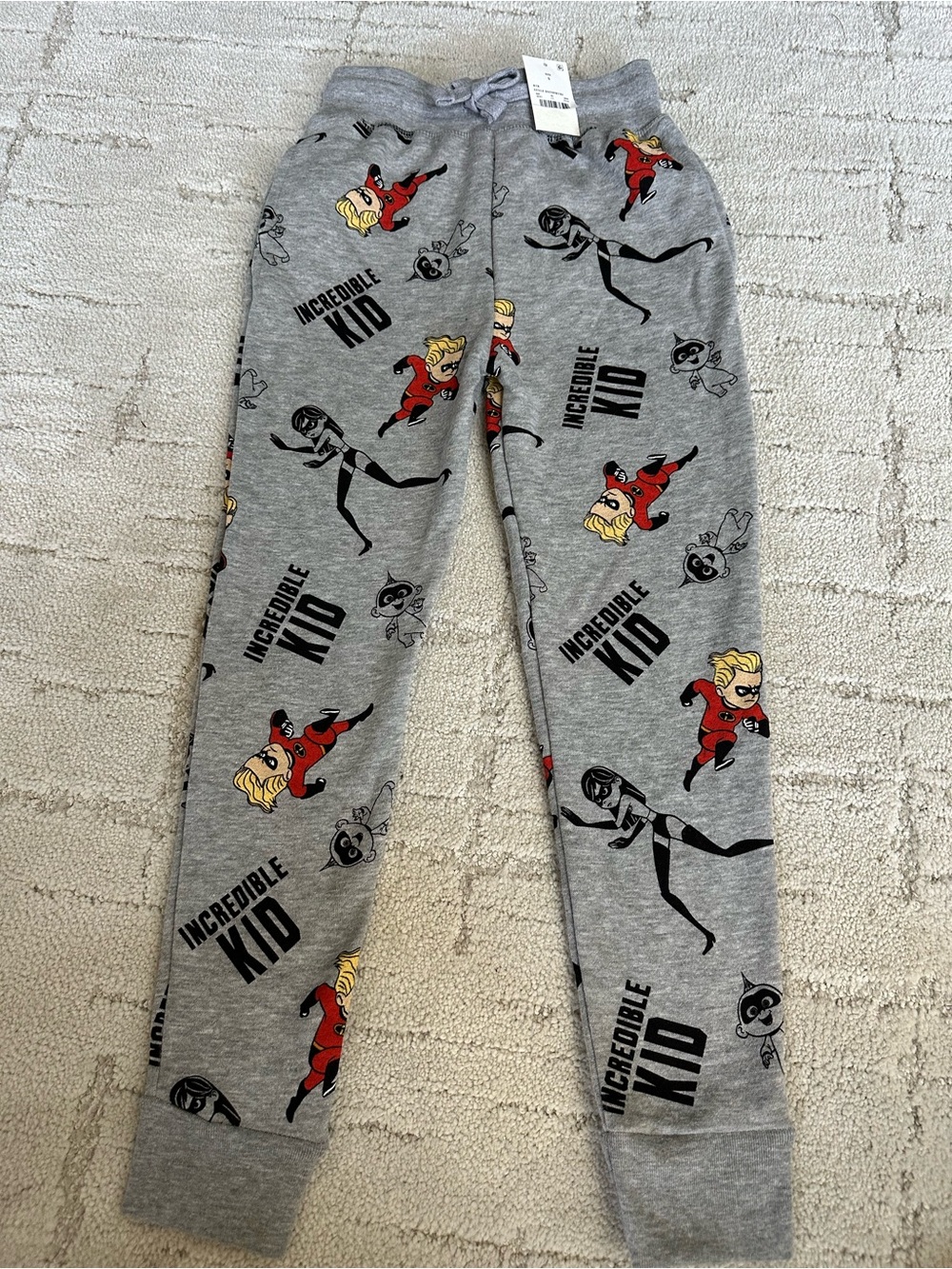 NWT Kids Incredible Kid Grey Kids Sweatpants
